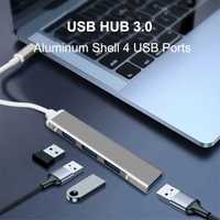 Hub USB 4 Porturi 3.0 SI 2.0 Conector Type C
