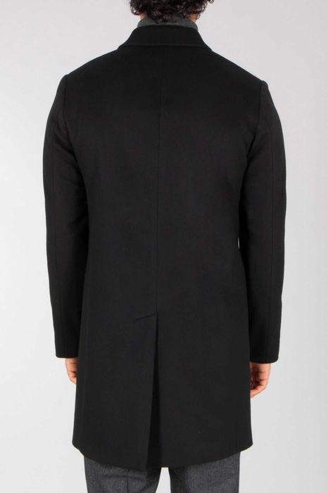 Palton slim 48 M 50 L de lux PAUL lana si casmir albastru navy