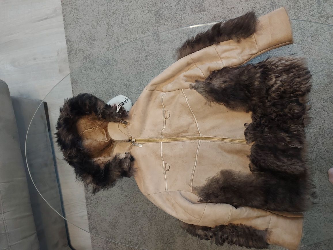 Детско кожено палто