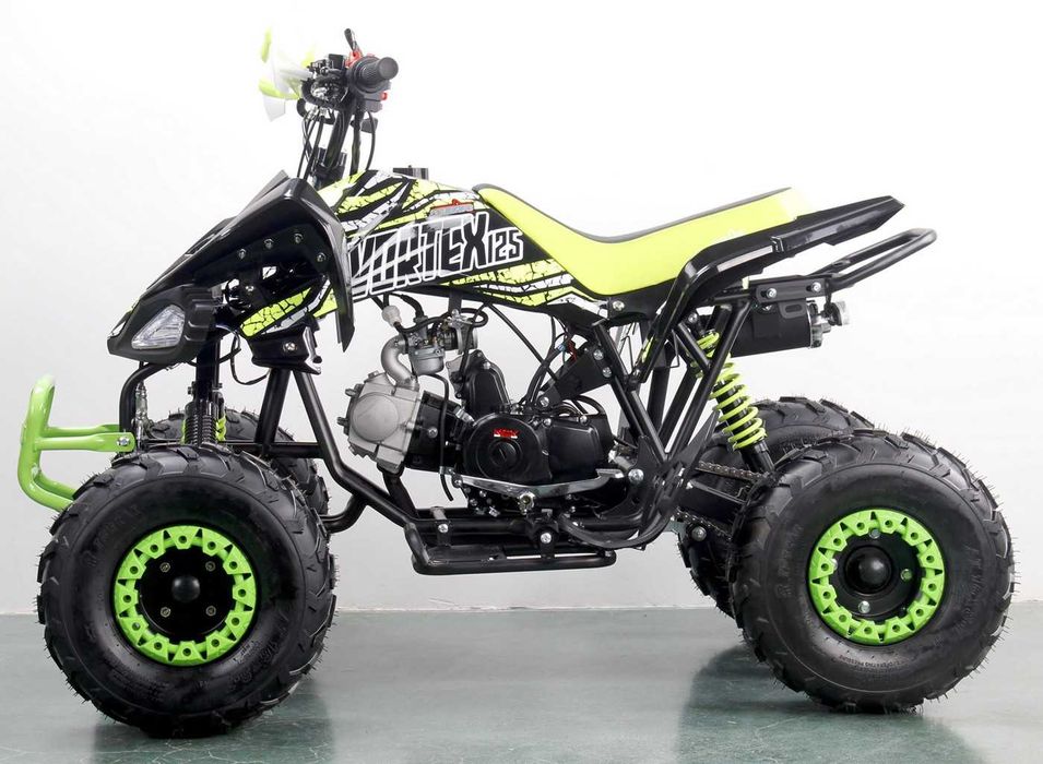 Atv SBR Vortex 7" 125cc 4T benzina negru/verde lemon