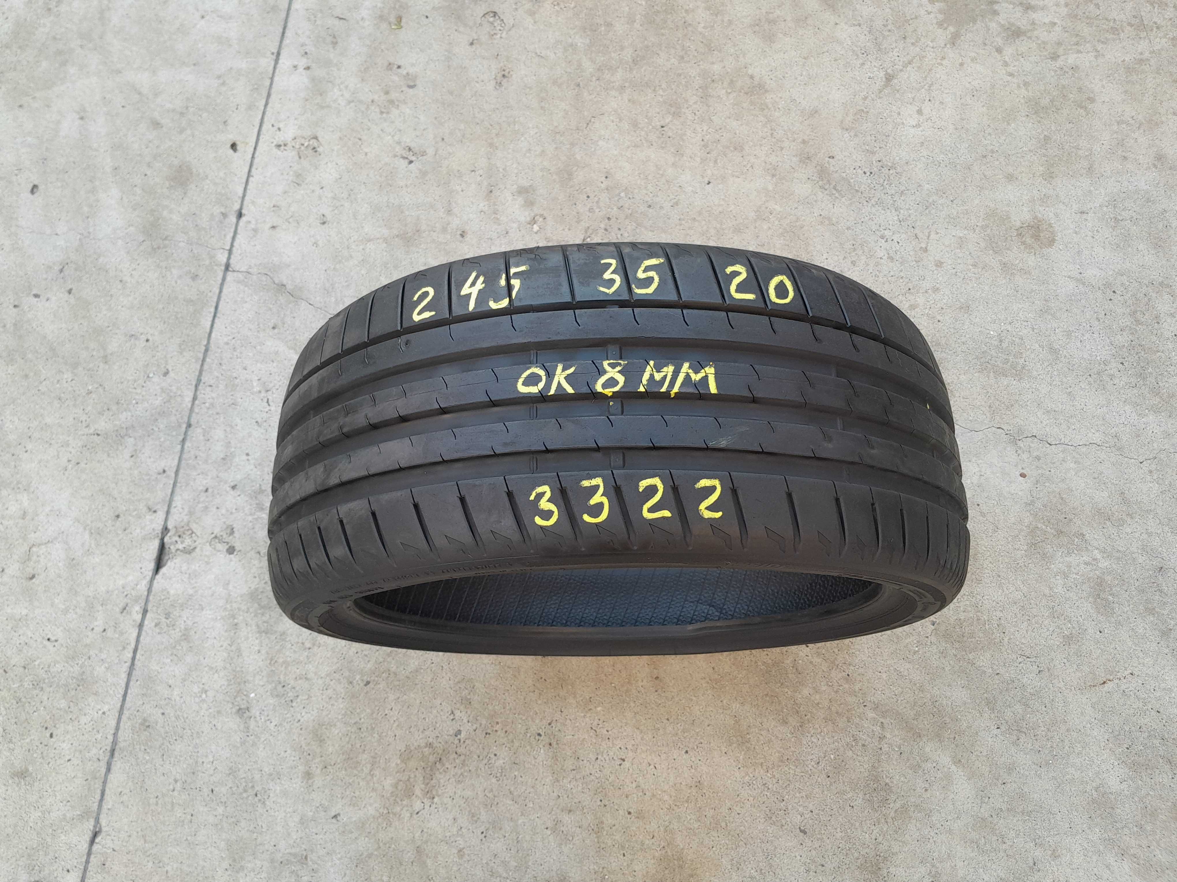 O anvelopa vara 245 35 20 bridgestone potenza sport 8 mm dot 3322