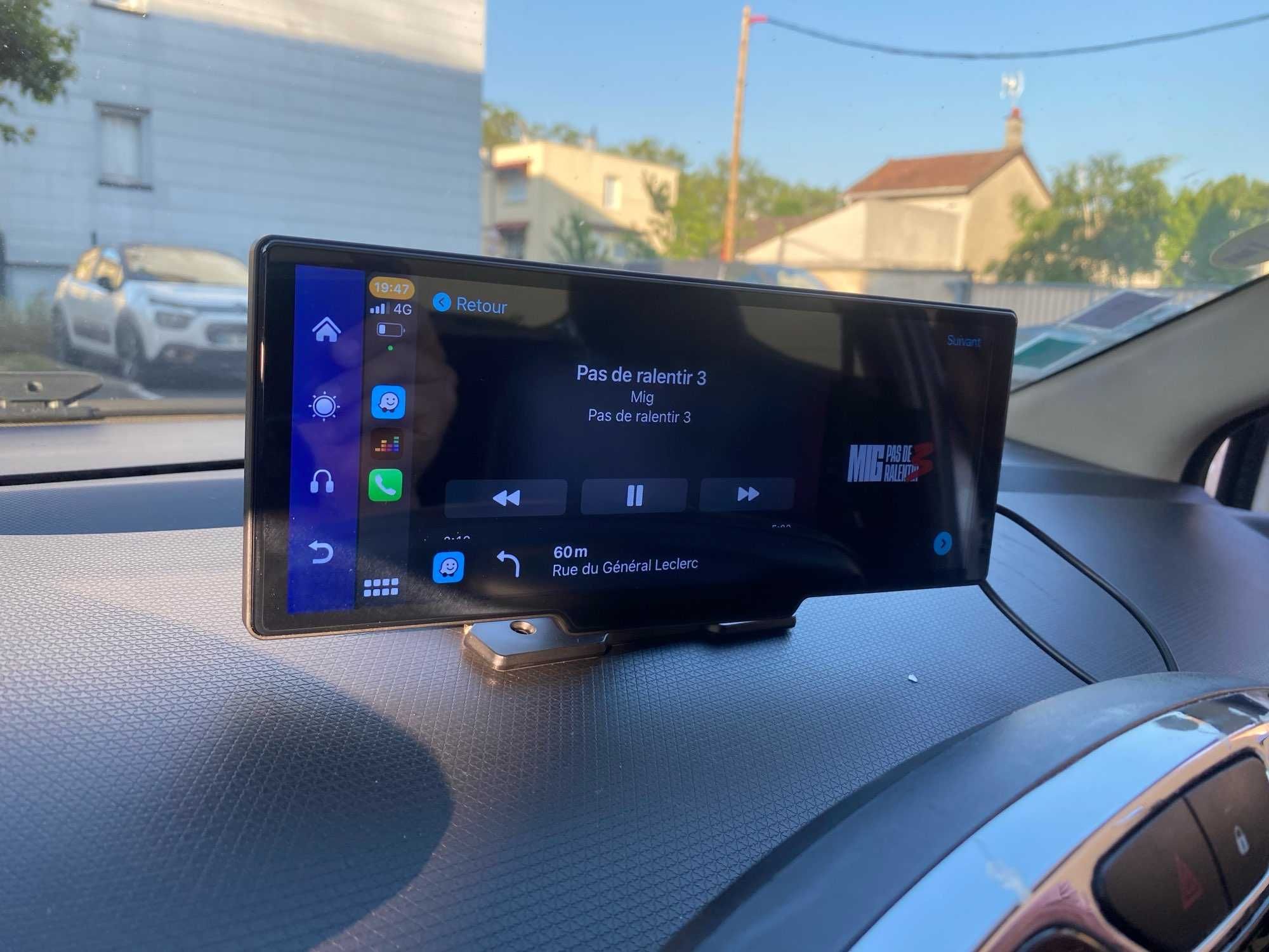 Apple Carplay/Android Auto Монитор с вграден видео регистратор 9.3"