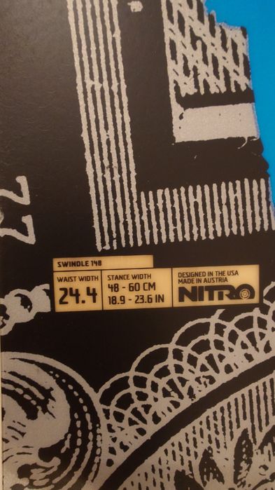 Placa Snowboard Nitro Swindle 148 cm cu legaturi Nitro M
