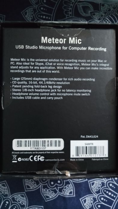 Студиен Usb микрофон Samson
