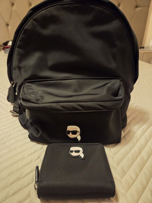 Rucsac și portofel Karl Lagerfeld, originale, impecabile