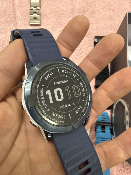 Ceas Garmin Fenix 7x Sapphire solar Premium + curea Titan