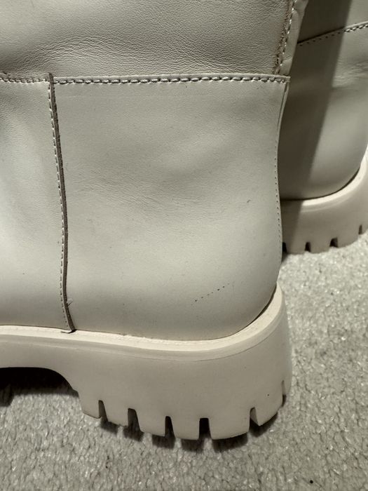 Бели ботуши от естествена кожа Miss Sixty 38 номер