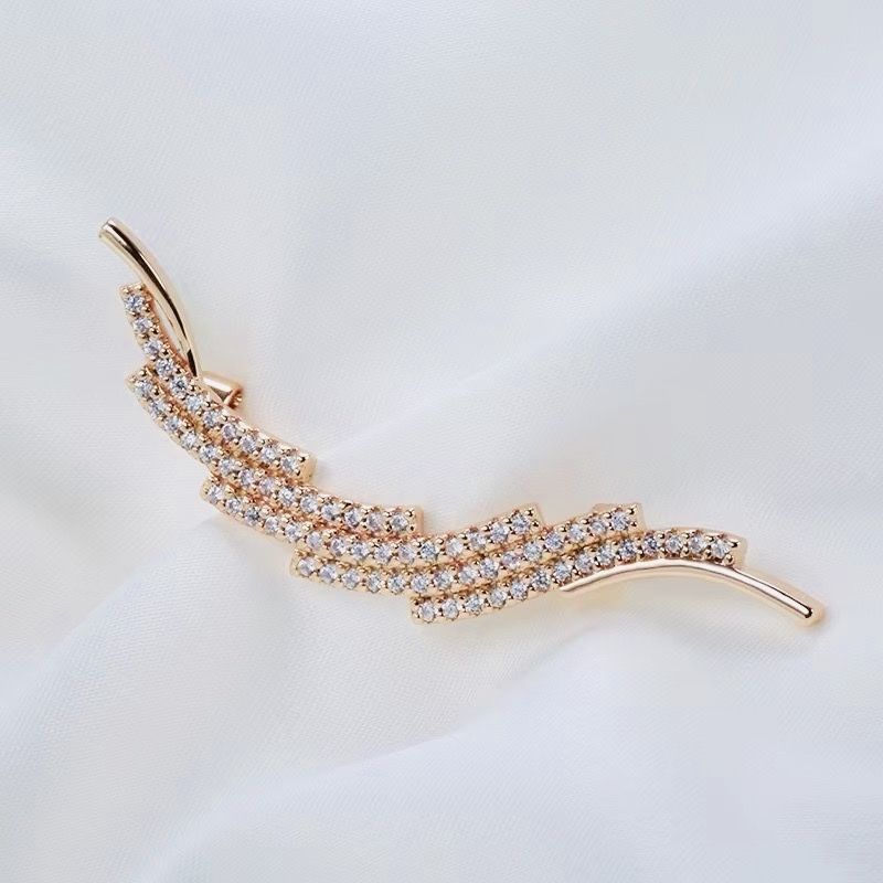 Shirinn Luxury Brosa, placata cu aur roz de 14k