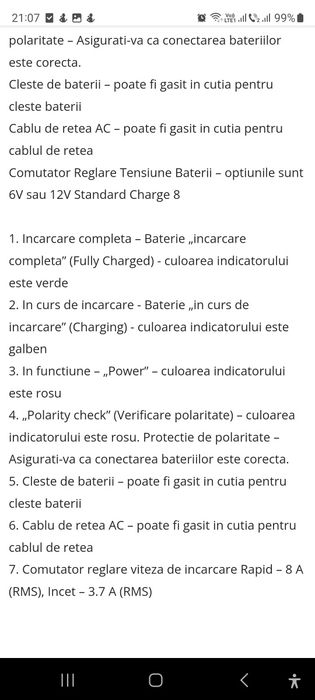 Incarcator baterie auto portabil