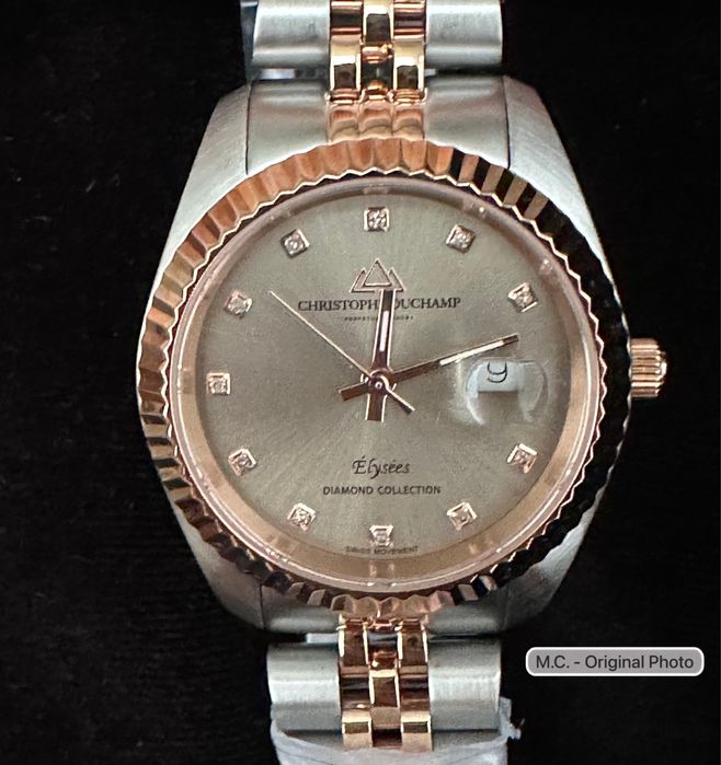 Ceas cu diamante naturale – Christophe Duchamp Élysées (sigilat)