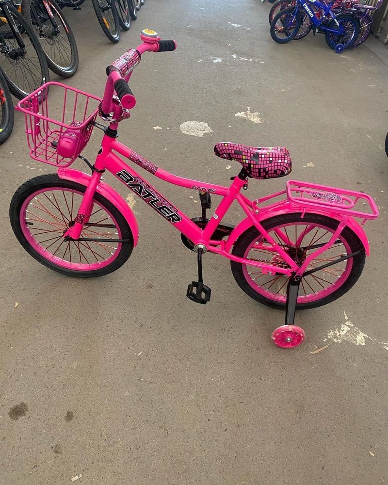 Велосипед для девочек 18 колесо новый (два цвета)