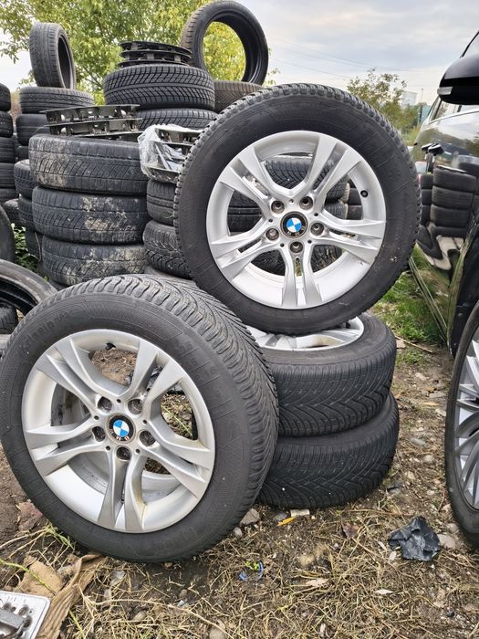 Jante aliaj BMW cu anvelope iarna 205.55.r16 5x120 seria 1, seria 3