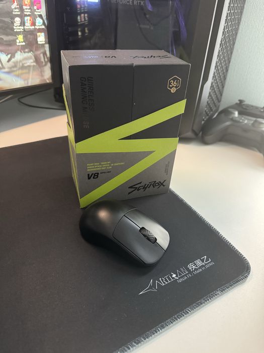 Мышь scyrox v8+коврик