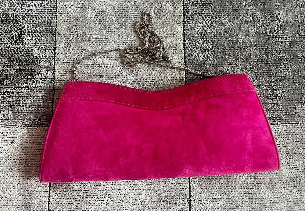 Geanta plic de piele intoarsa