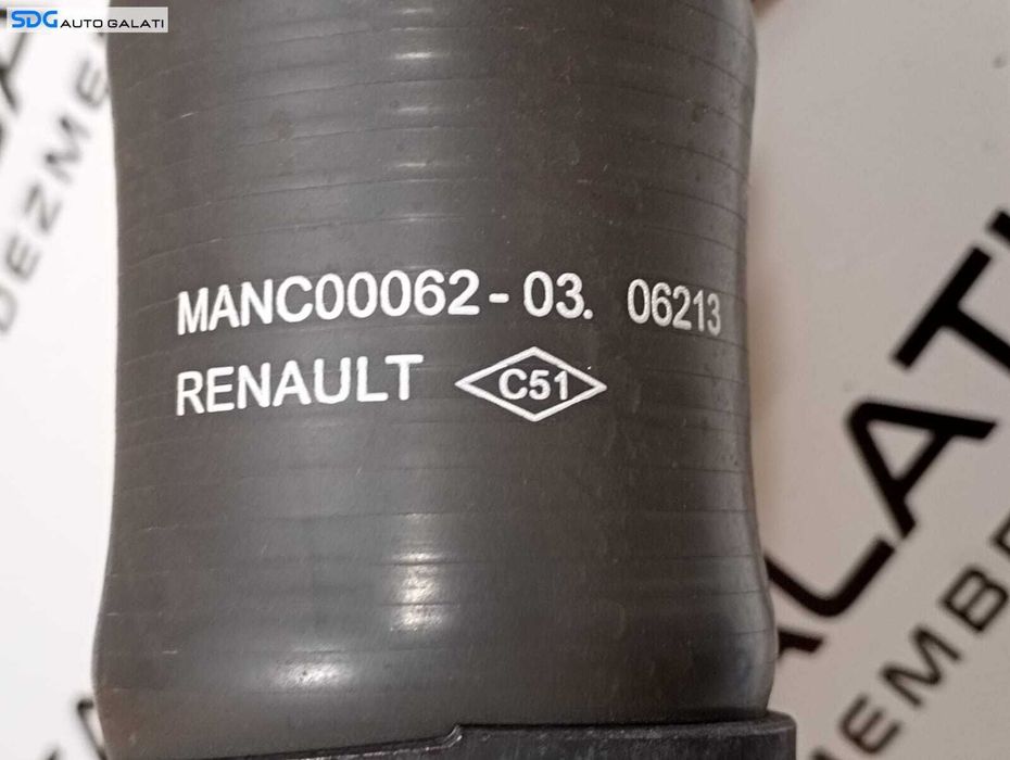 Furtun Teava Conducta Presiune Intercooler Dacia Duster 1.5 DCI 2010 - 2018 Cod MANC00063-02 MANC00062-03 [M6762]