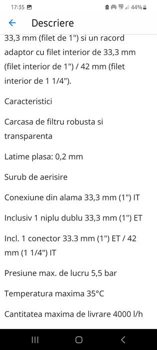 Prefiltru pompă Einhell 12 cm
