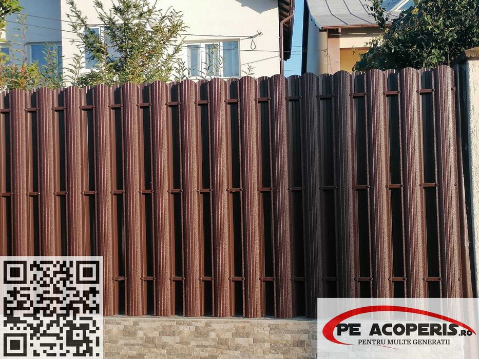 Șipcă metalică pentru gard și porți – montaj rapid, posibil si în Rate