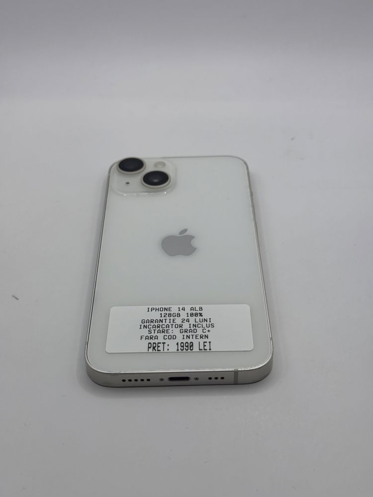 Magazin vinde iphone 14 128gb 100% Grad C+ Garantie 24 luni