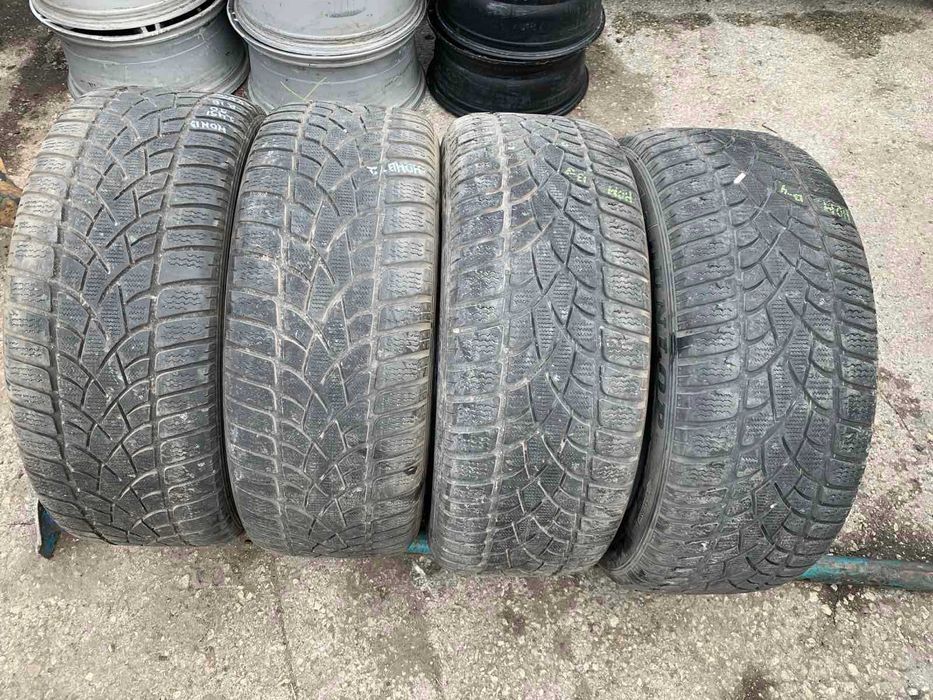 4 бр Зимни Гуми Dunlop 245/50 R18 DOT 2510 грайфер 4мм ном 13