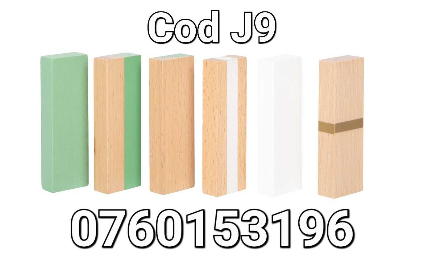 Turn Instabil colorat din lemn cu cifre si zaruri ”Gold Edition” - J9
