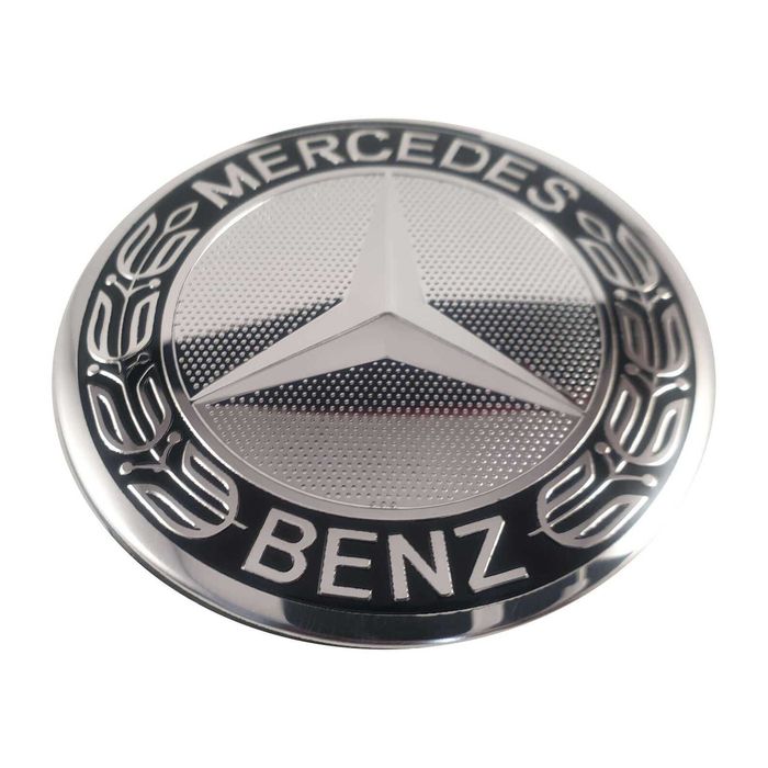 Set 4 Capace Mercedes negru/crom pentru jante originale MERCEDES