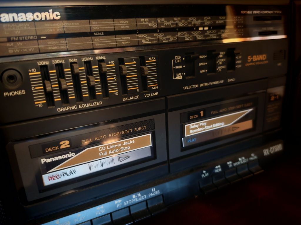 Нов радеокасетофон Panasonic Rx Ct800 класика!