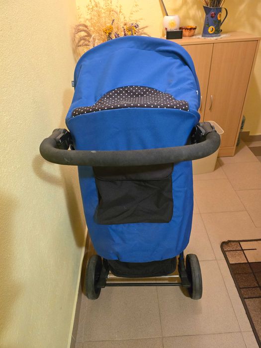 Дестка лятна количка за момче - цвят син