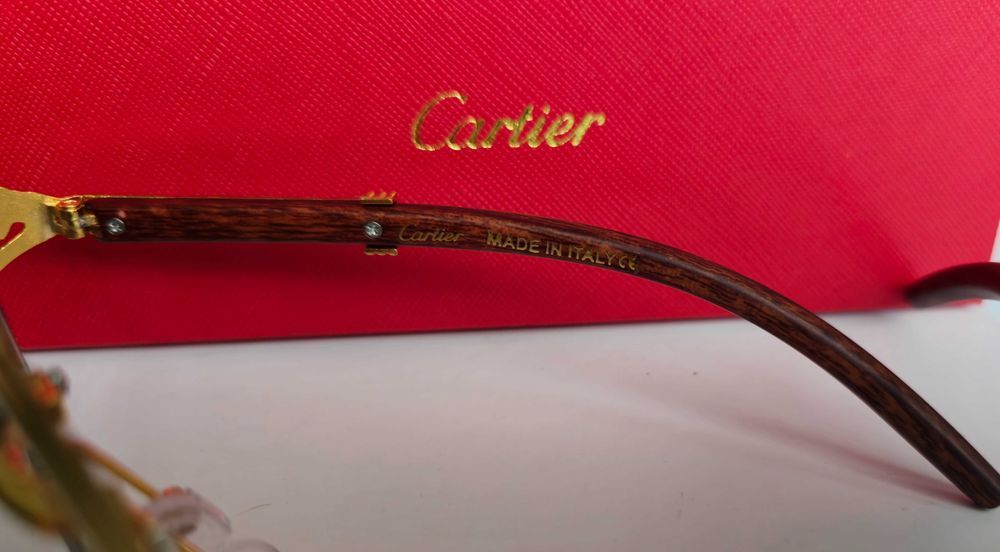 Ochelari de soare Cartier Leopard Green
