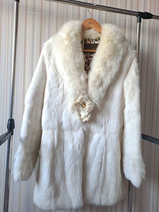 Шубка белая кролик