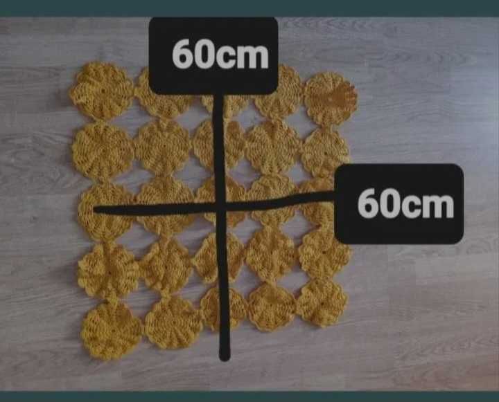 Față de masă croșetată macrame