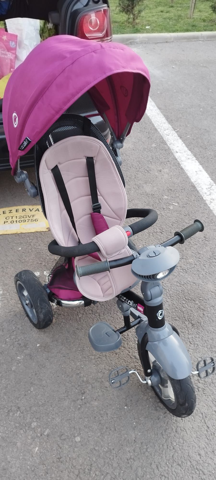 Tricicleta multifunctionala 4 in 1 cu sezut reversibil Coccolle Velo