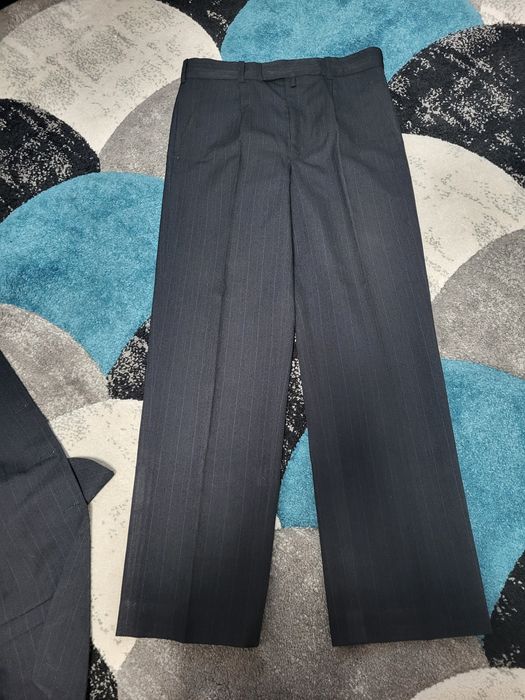 Costum bărbat cu dungi negru