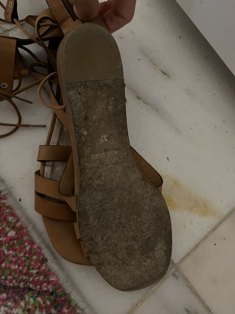 Sandale gladiator piele naturala