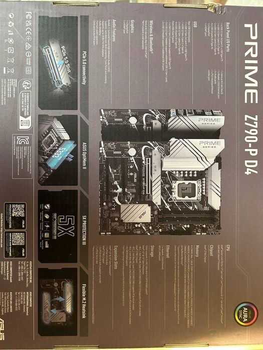 Материнская плата ASUS PRIME Z790-P D4 (4DDR4, 4PCIx16)