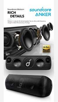 Boxa portabila wireless Anker SoundCore Motion+ 30W, Hi-Res, BassUp