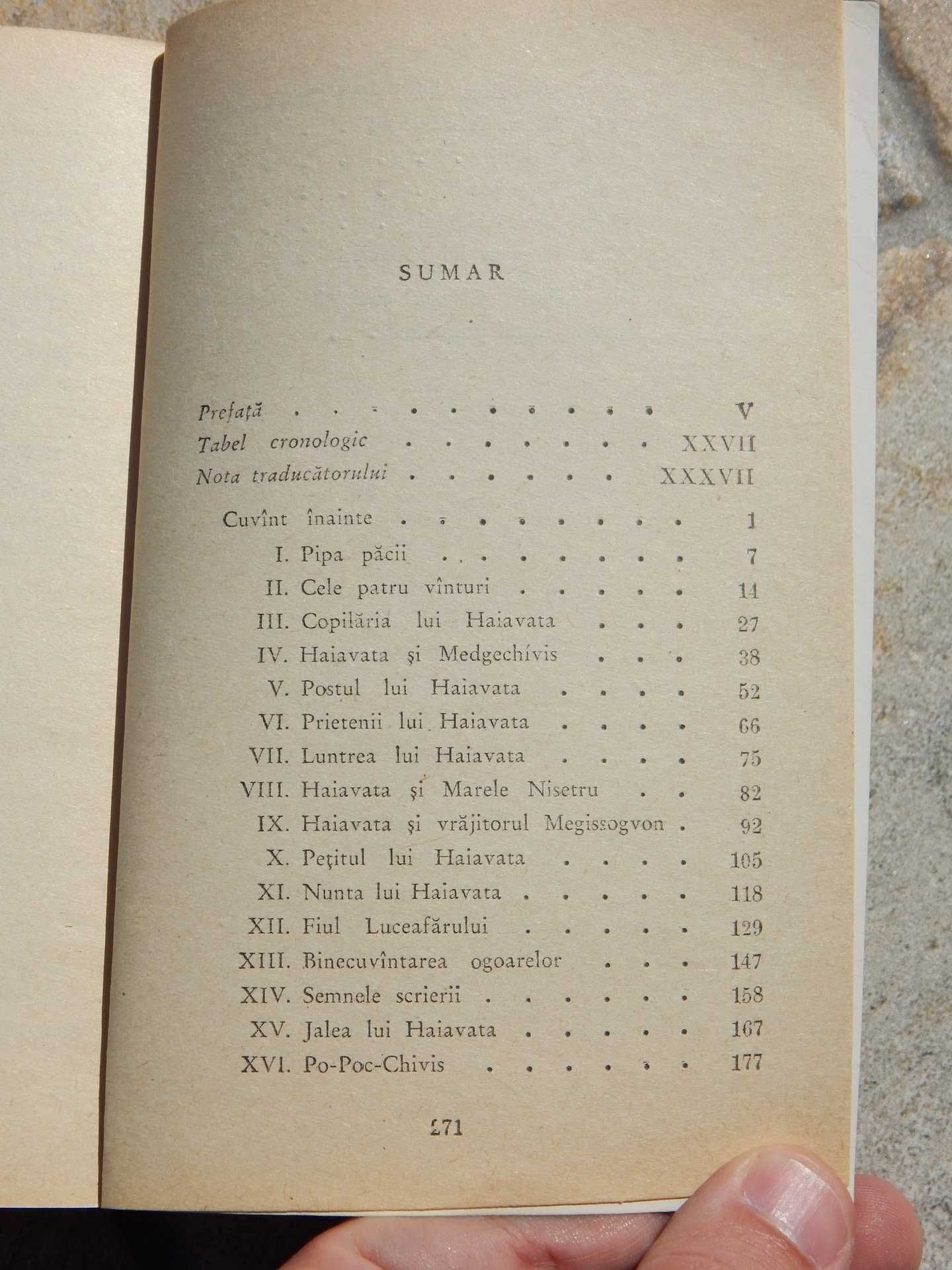 Cantarea lui Haiavata Longfellow Wadsworth Henry BPT 1967