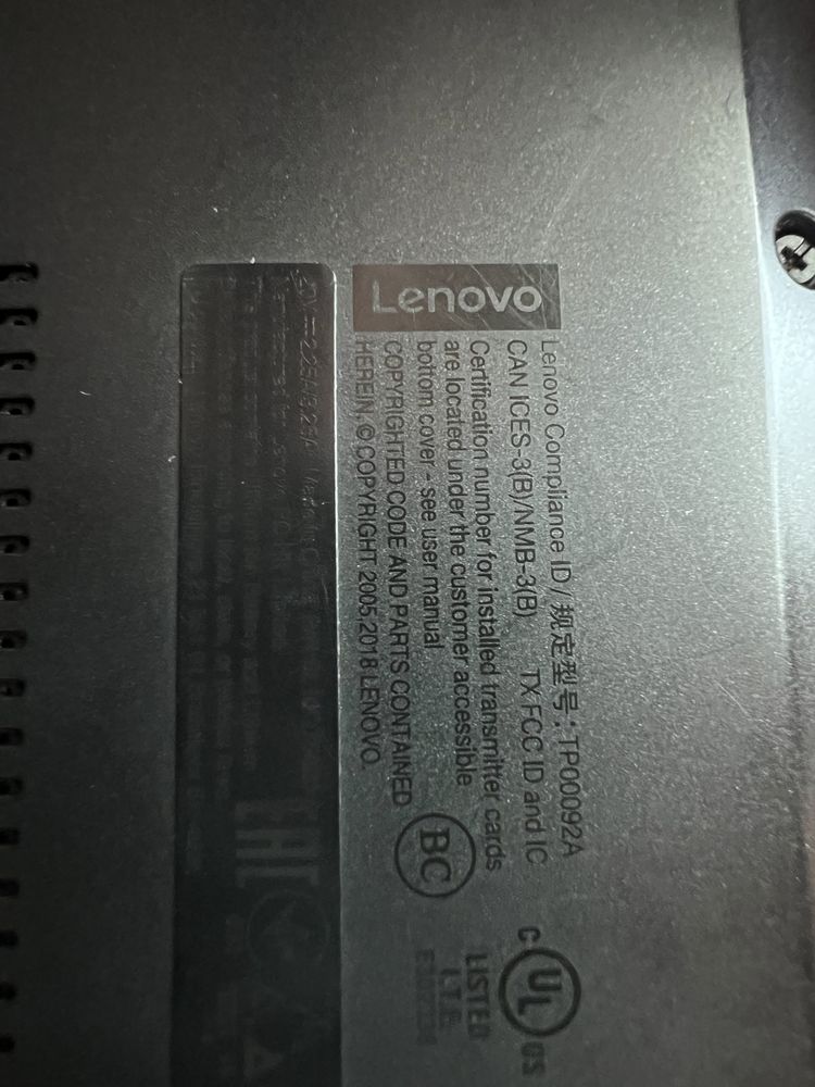 Lenovo T480s 16gb i5