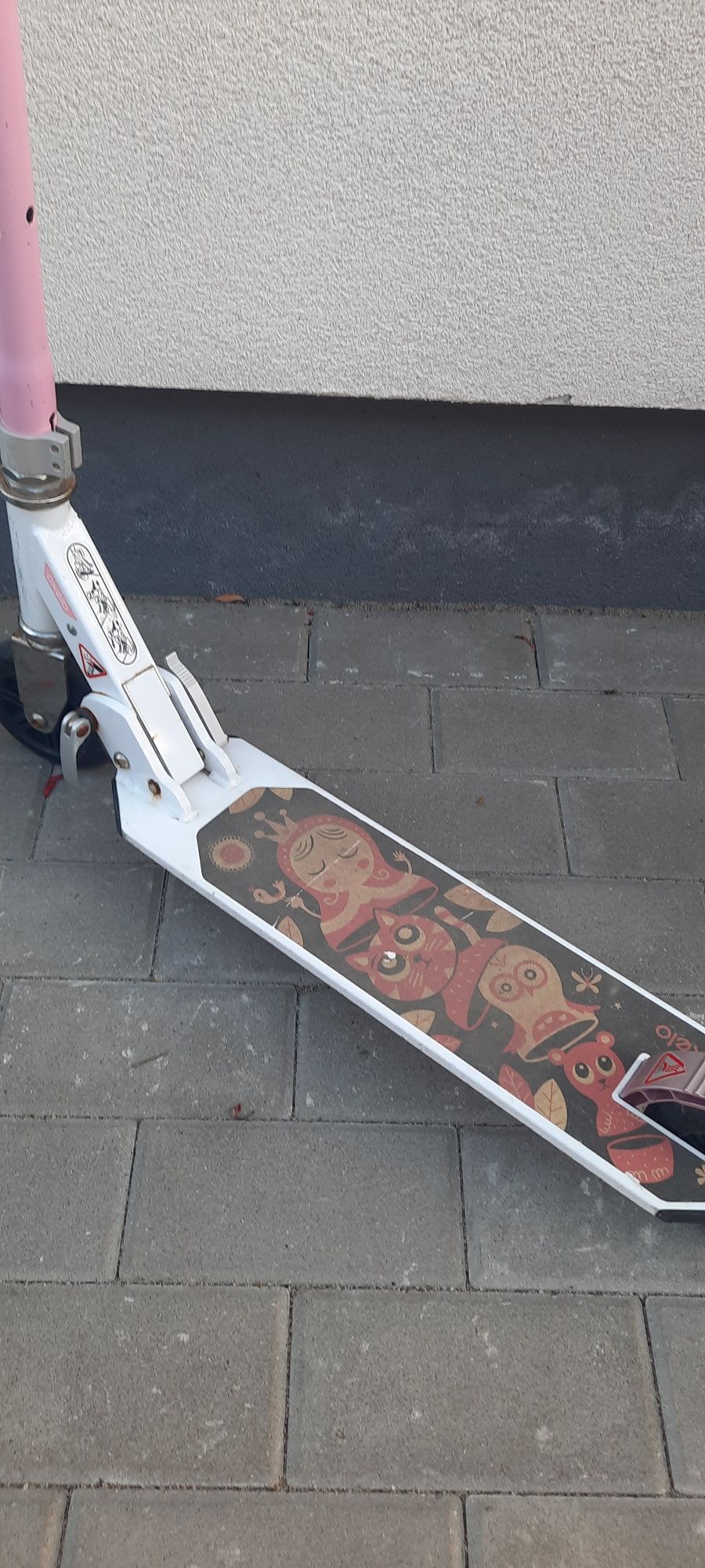 Gratis trotineta alb roz Oxelo mid 1