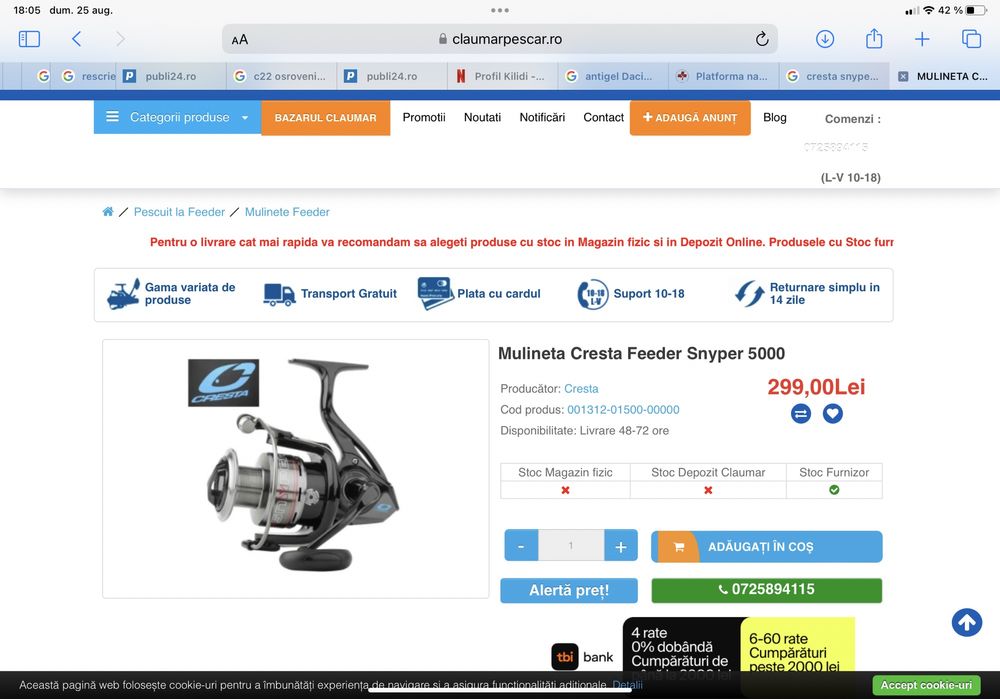 Mulineta Spro Cresta Advantor 4000S