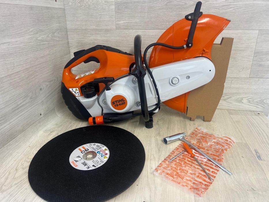 Masina de debitat cu disc Stihl TS 420, 4.4 CP, benzina, Ø disc 350 mm
