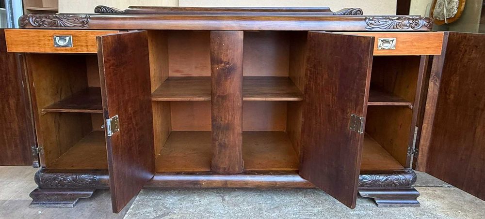 Servanta Vintage din Lemn Masiv Stil ArtDeco; Bufet; Comoda