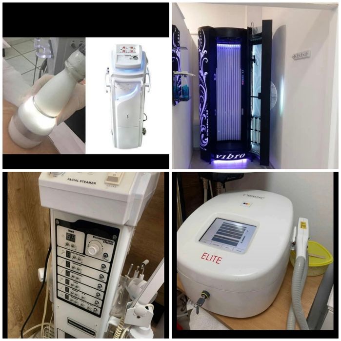 Aparatura salon :Solar,vaccum,combina înfrumusețare,epilare