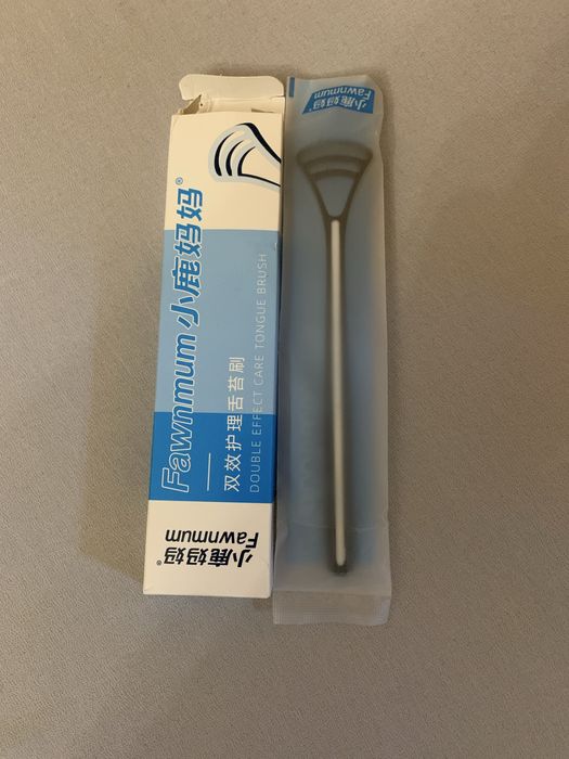 Щетка для ухода за языком с двойным жффектом