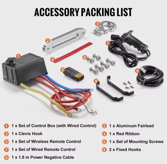 Лебедка с синтетично въже 13500Lbs