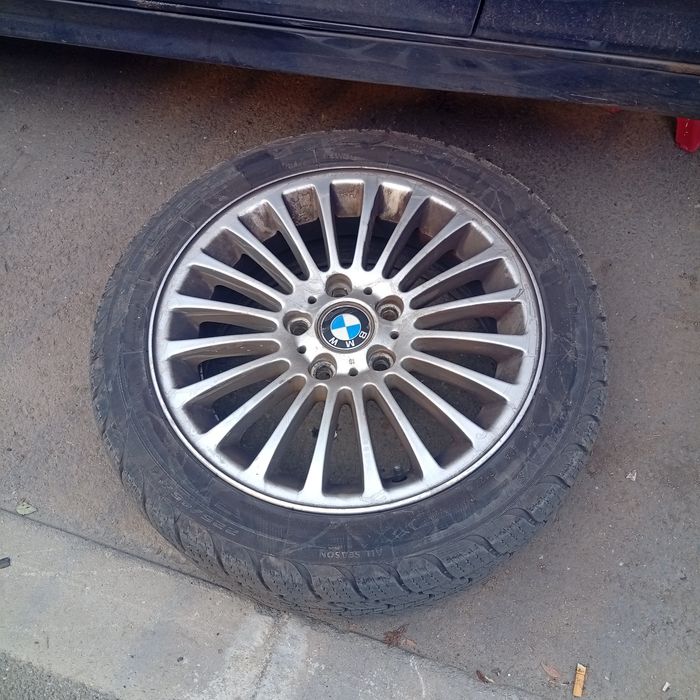 Jante bmw 17 originale 5x120 cu anvelope 225 45 17  all season