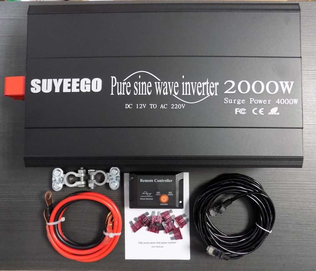 Инвертори Suyeego 2000W чиста синусоида с дистанционно управление