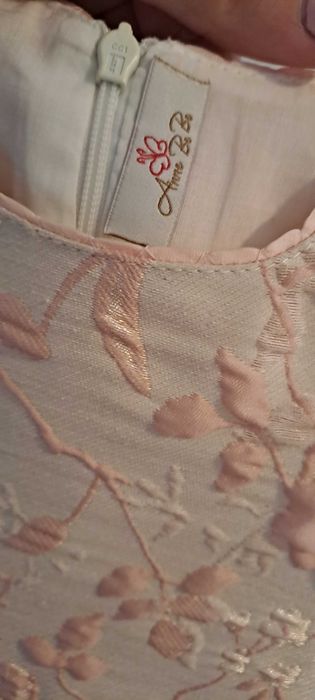 Vand compleu rochita si haina de botez/ocazie pentru fetite masura 68