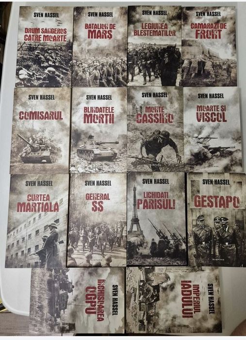 Vand set complet Sven Hassel- 14 volume