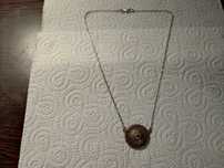 Lant vintage argint cu granat