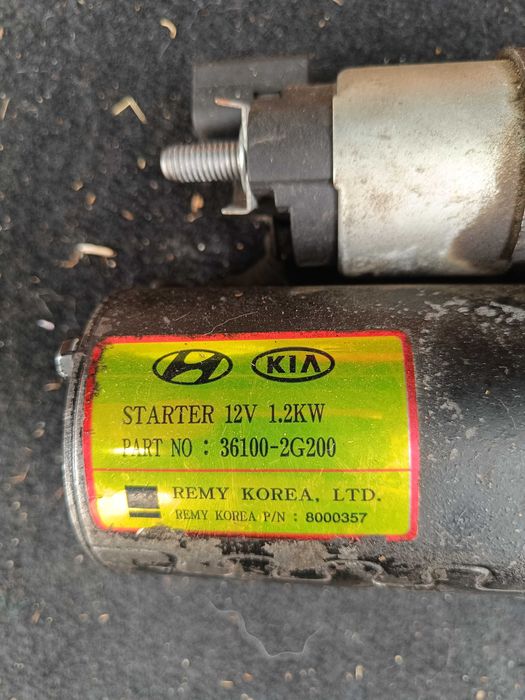 Стартер 12V 1.2KW Hyundai / KIA (Оригинален Номер 36100-2G200)